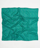 vintage silk square scarf handmade from upcycled saris in India by women artisans