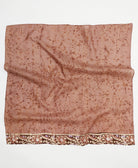 vintage silk square scarf handmade from upcycled saris in India by women artisans