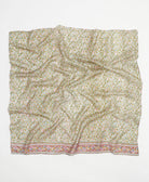 vintage silk square scarf handmade from upcycled saris in India by women artisans