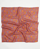 vintage silk square scarf handmade from upcycled saris in India by women artisans