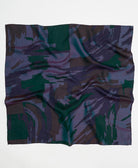 vintage silk square scarf handmade from upcycled saris in India by women artisans