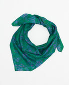 vintage silk square scarf created using sustainably sourced saris