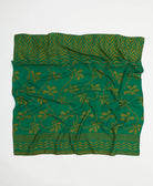 vintage silk square scarf handmade in India from upcycled silk sari fabrics