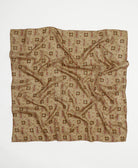 vintage silk square scarf handmade in India from upcycled silk sari fabrics