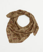 eco-friendly and unique silk square scarf in a one-of-a-kind pattern handcrafted by women artisans in India