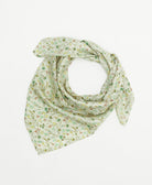 eco-friendly and unique silk square scarf in a one-of-a-kind pattern handcrafted by women artisans in India