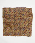 vintage silk square scarf handmade in India from upcycled silk sari fabrics
