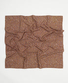 vintage silk square scarf handmade in India from upcycled silk sari fabrics