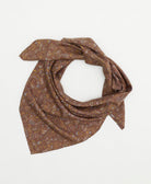 eco-friendly and unique silk square scarf in a one-of-a-kind pattern handcrafted by women artisans in India