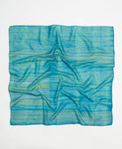vintage silk square scarf handmade in India from upcycled silk sari fabrics