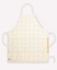 sustainable organic cotton bib apron in natural cotton by Anchal Project