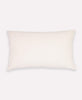 organic cotton curve throw pillow in ivory and navy by Anchal Project
