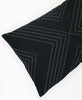 charcoal black boho arrow stitch throw pillow made by Anchal Project