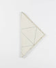 organic cotton cloth napkins with triangular geometric stitching