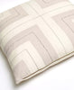 zipper detail of oxford tan interlock throw pillow by Anchal Project