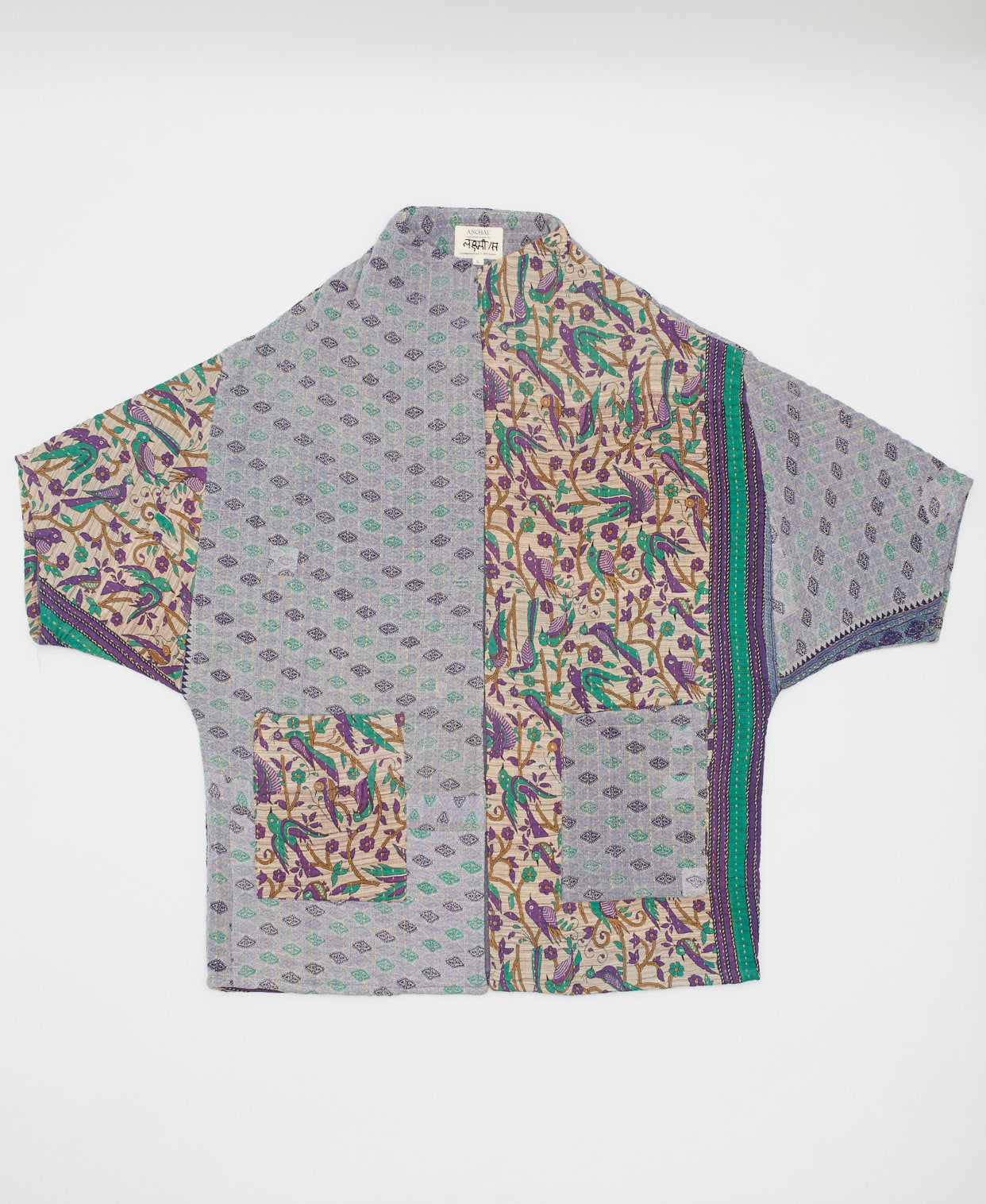 Kantha Cocoon Quilted Jacket No. 230513 Anchal