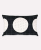 contemporary accent pillow with colorblock concentric pattern