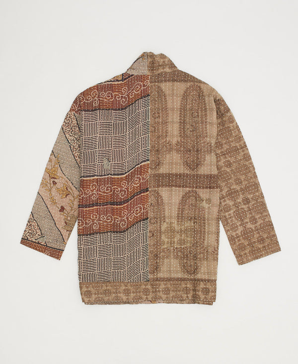 Kantha Open Front Quilted Jacket - No. 230507 - Medium
