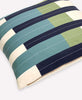 organic cotton offset shift throw pillow with removable down feather pillow insert by Anchal Project