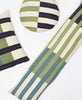 group of handmade modern offset striped throw pillows by Anchal Project