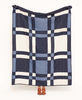modern plaid quilt made from organic cotton by artisans in India