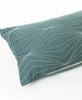 organic cotton down feather throw pillow for bedroom with hand-embroidery