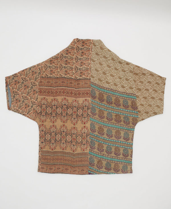Kantha Cocoon Quilted Jacket - No. 230701 - Small