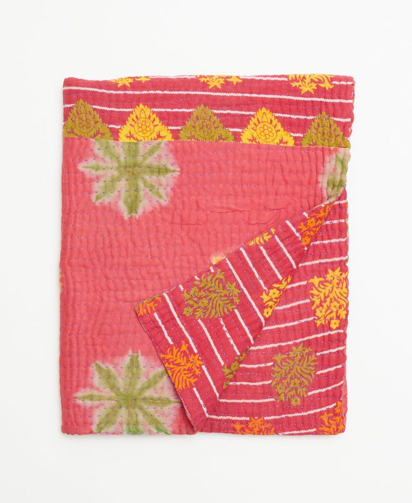 Small Kantha Quilt Throw - No. 230123