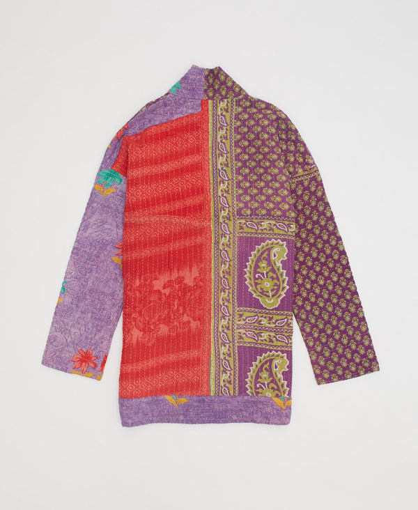 Kantha Open Front Quilted Jacket - No. 230626 - Small