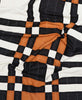 black and white modern plaid small quilt for nurseries