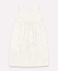 structured canvas midi tie back tank dress in ivory ethically made in India by Anchal artisans