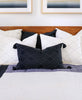organic cotton tilt lumbar throw pillow by Anchal Project with maya quilt bedding