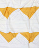 super soft GOTS certified organic cotton duvet cover with bold geometric triangle pattern
