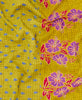purple floral handmade by artisans kantha quilt throw 