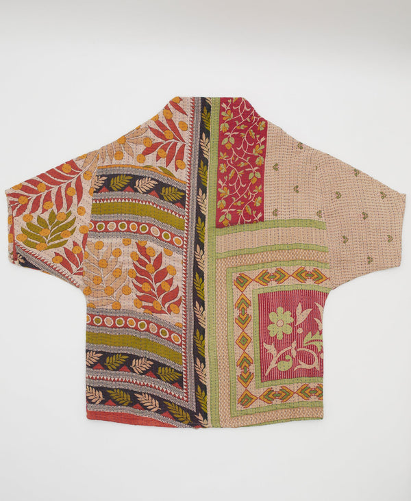 Kantha Cocoon Quilted Jacket - No. 230715 - Extra Large