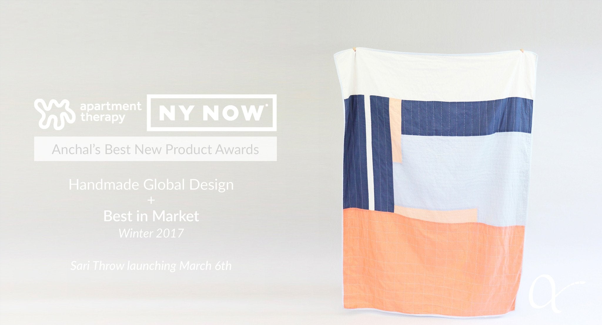 Sari Throw awarded Best in Market at the 2017 winter market by NY NOW