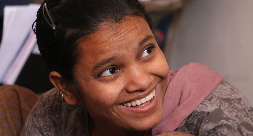 Nazia, one of Anchal's female artisans