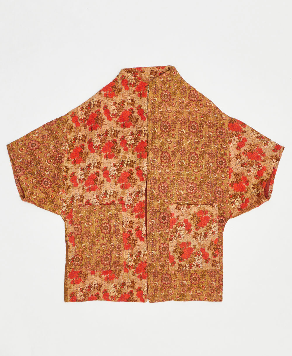 ethically made quilted jacket handmade by artisans in India