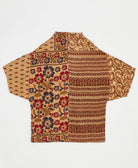one-of-a-kind cocoon quilted jacket made from upcycled vintage cotton saris