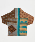 one-of-a-kind cocoon quilted jacket made from upcycled vintage cotton saris
