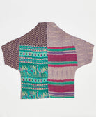 one-of-a-kind cocoon quilted jacket made from upcycled vintage cotton saris