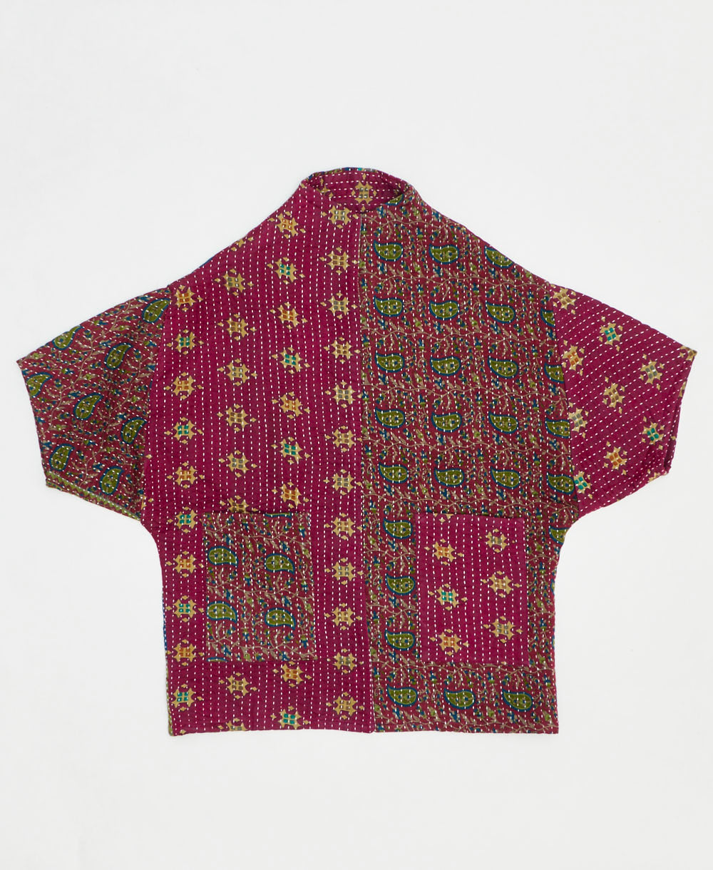 ethically made quilted jacket handmade by artisans in India