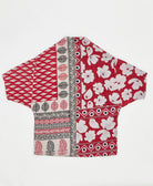one-of-a-kind cocoon quilted jacket made from upcycled vintage cotton saris