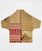 one-of-a-kind cocoon quilted jacket made from upcycled vintage cotton saris