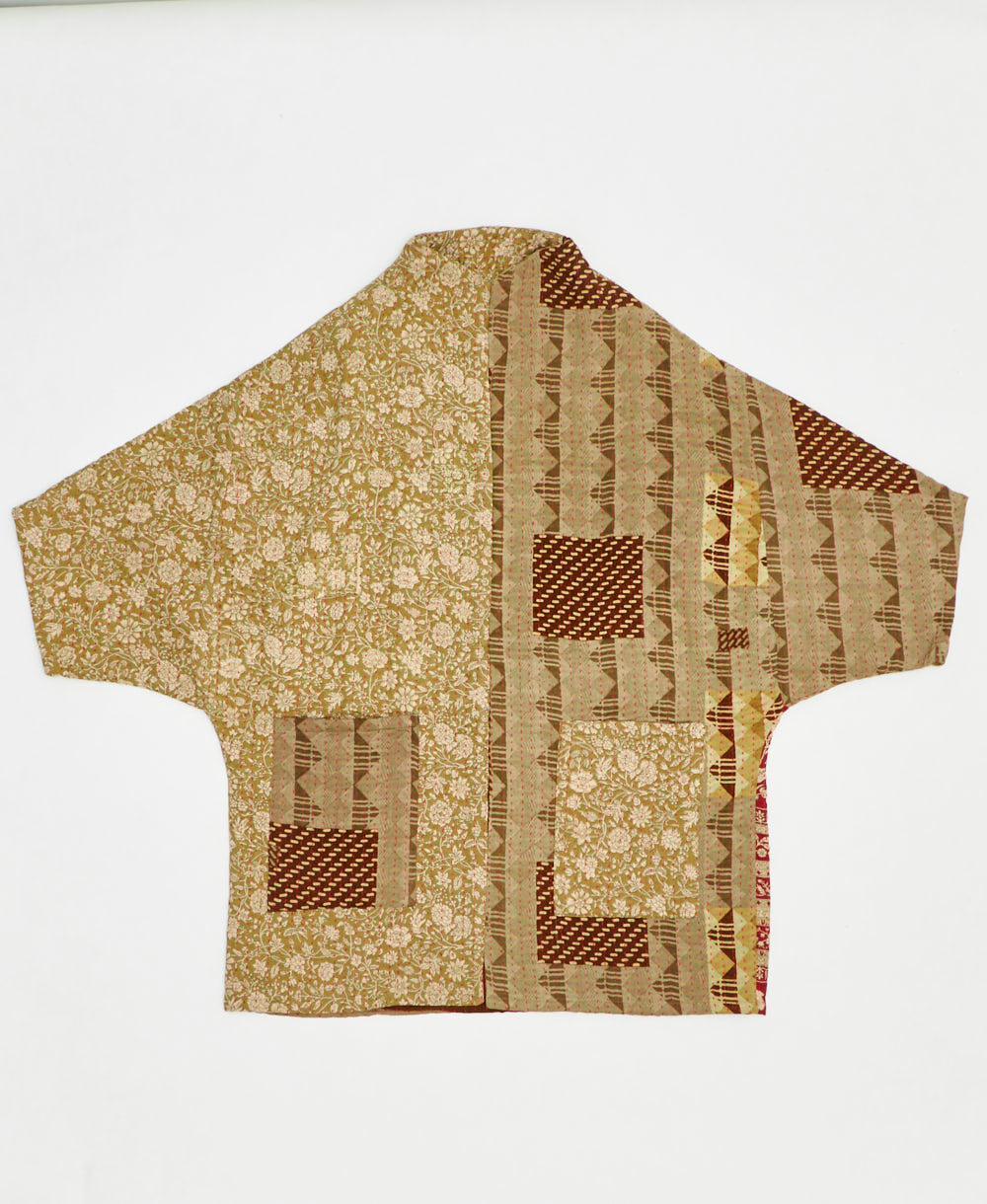 ethically made quilted jacket handmade by artisans in India