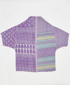 one-of-a-kind cocoon quilted jacket made from upcycled vintage cotton saris