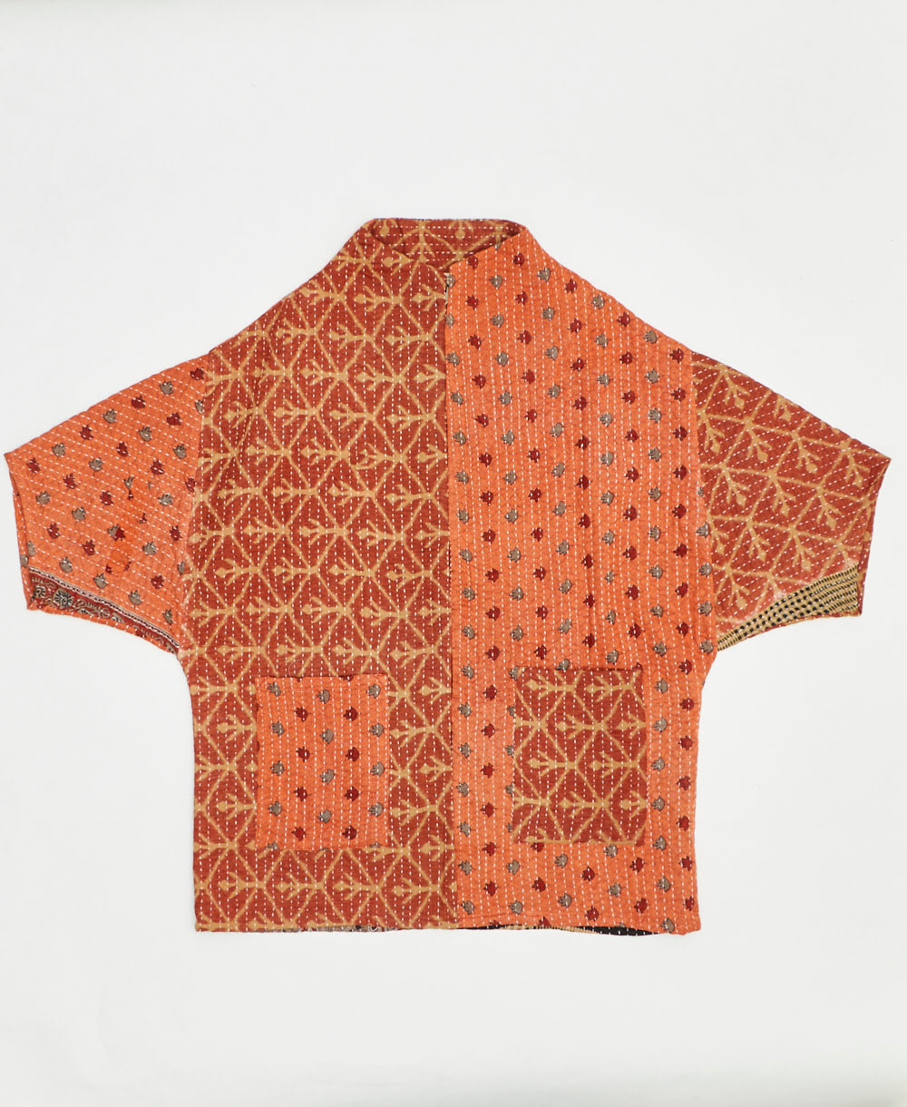 ethically made quilted jacket handmade by artisans in India