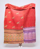 Artisan made kantha quilt throw  
