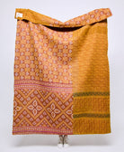 Artisan made kantha quilt throw  