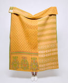 Artisan made kantha quilt throw  